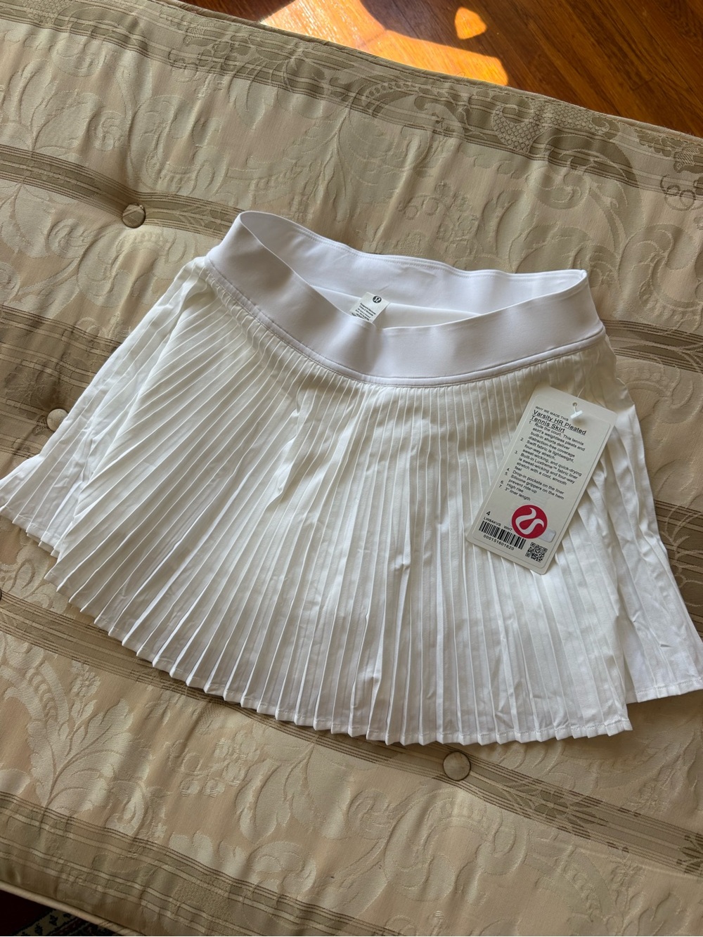 lululemon athletica White Pleated Tennis Skirt